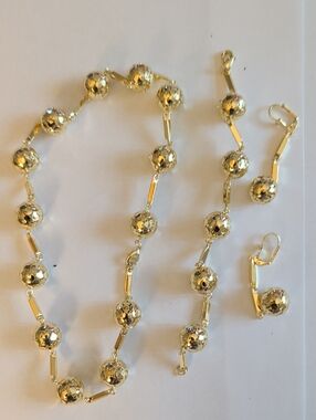 Gold Ball Necklace Set